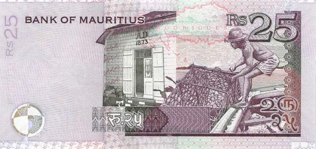 Mauritius p549d 25 Rupees 2009